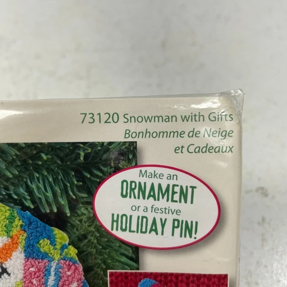 Dimensions Punch Needle Kit Christmas Snowman With Gifts 3